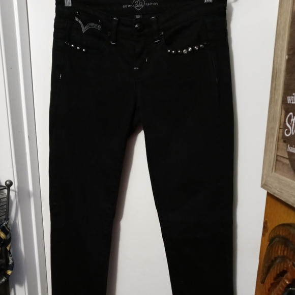 👖Bebe/Siren 2B bebe Skinny Black Jean 🆕Size 28 Women,A Fabulous Gift Item 🎁 - Picture 3 of 16